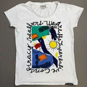 WESC Abstract Art To Wear‎ Graphic Print Top Women's Small